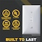 Faith Blank Wall Plate Cover, 1-Gang Standard Size Blank Outlet Cover, White, 10PK BWP1-WH-10 - alternate 3